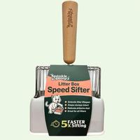 Sprinkle & Sweep Speed Sifter Cat Litter Scoop with Holder Heavy Duty Metal for Easy Cleanup 5X Faster Sifting Durable Cat Su...
