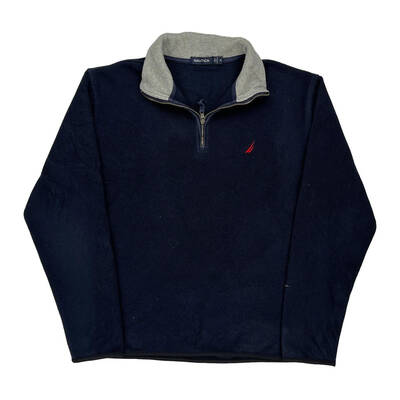 Nautica Fleece - Medium Navy Polyester | Size: medium
