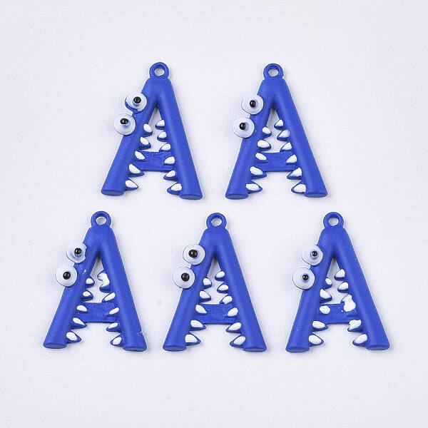 Spray Painted Alloy Pendants