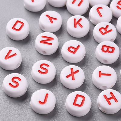 Opaque White Acrylic Beads