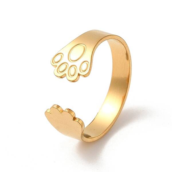 304 Stainless Steel Open Cuff Rings for Women
