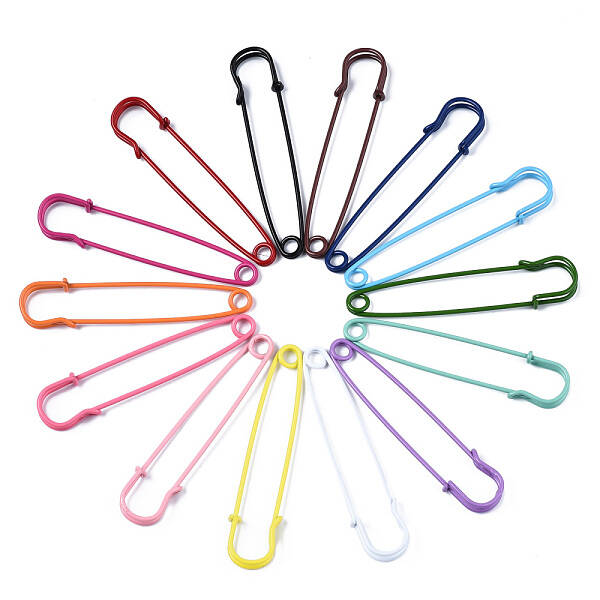 Spray Painted Iron Safety Pins