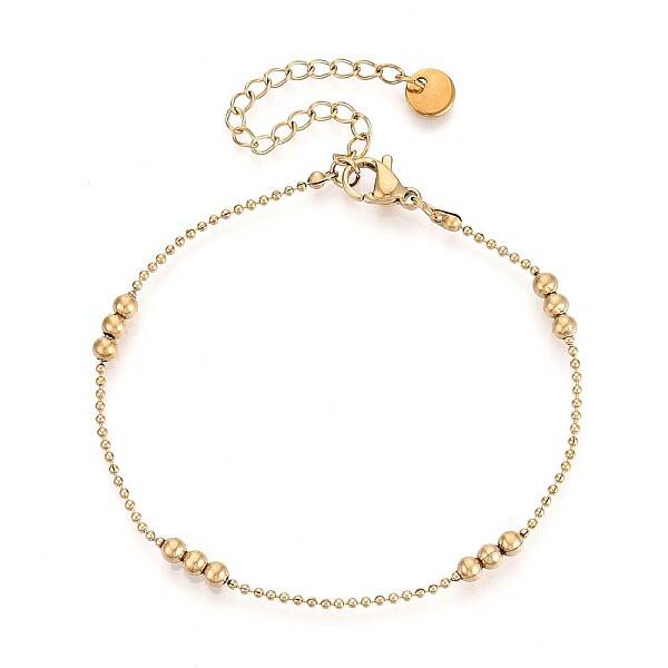 304 Stainless Steel Round Beaded Bracelets