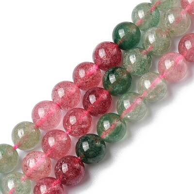 Natural Strawberry Quartz Beads Strands