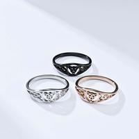 Viking triangle knot hollow stainless steel ring multiple sizes for men and women daily wear gift