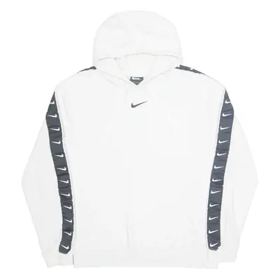 NIKE Mens White Hoodie M