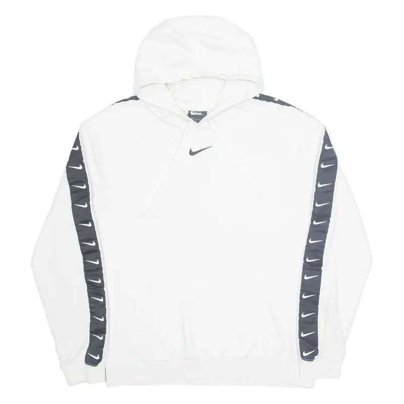 NIKE Mens White Hoodie M