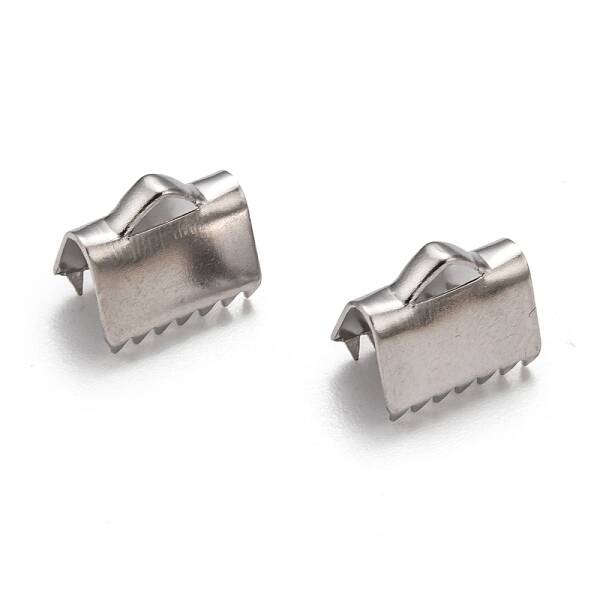 Tarnish Resistant 304 Stainless Steel Ribbon Clamp Ends