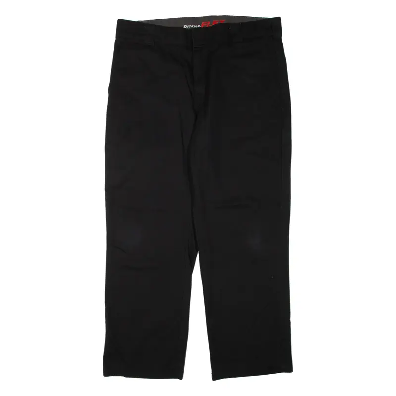DICKIES Flex Mens Trousers Black Regular Straight W36 L30