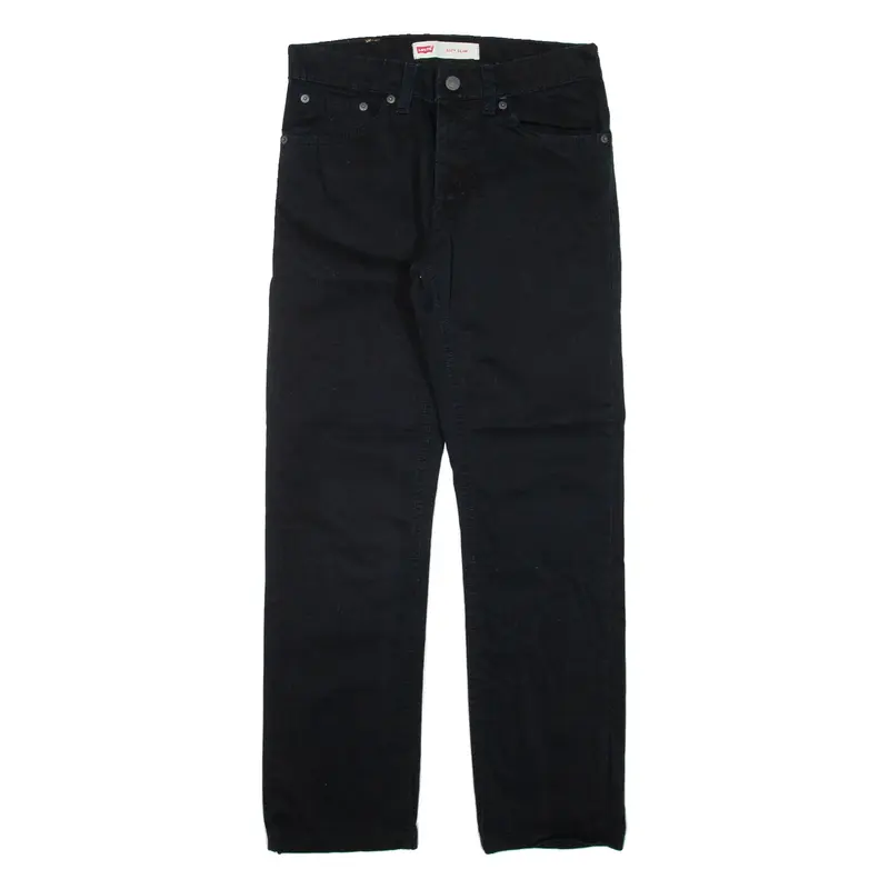 LEVI'S 511 Boys Trousers Black Slim Straight W28 L28