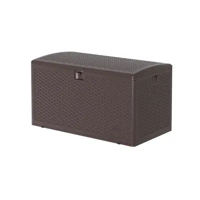 Garvee 99 Gallon Waterproof Large Resin Deck Box Indoor Outdoor, Lockable Storage Container for Patio Furniture Tools, Waterp...