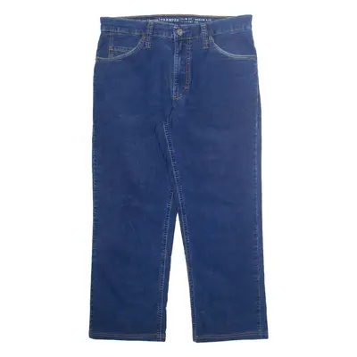 MUSTANG Mens Trousers Blue Slim Straight W32 L25