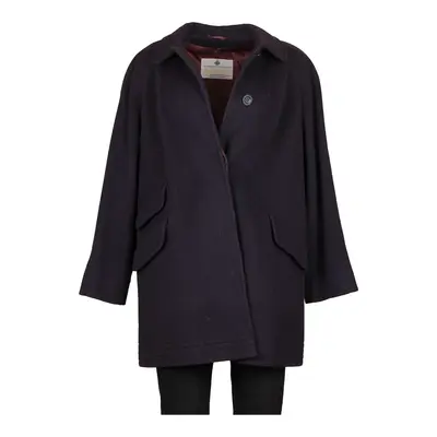 Aquascutum Coat - XL Purple Wool