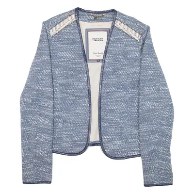 TOMMY HILFIGER Womens Jacket Blue Knit S