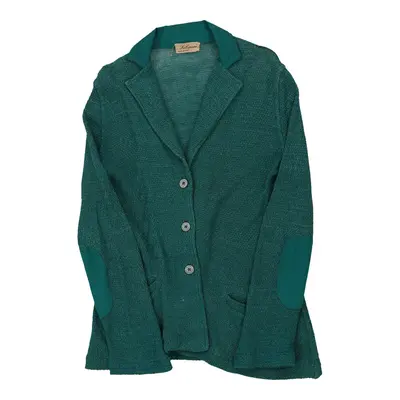 Les Copains Cardigan - XL Green Cotton | Size: x-large
