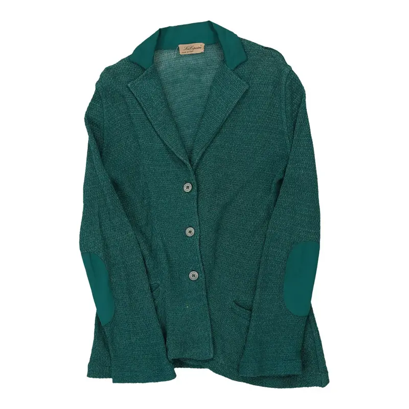Les Copains Cardigan - XL Green Cotton | Size: x-large