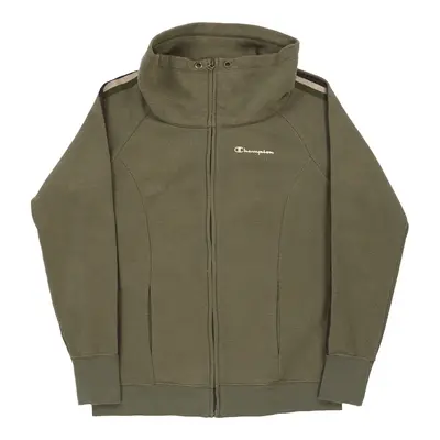 Champion Zip Up - Medium Green Cotton Blend