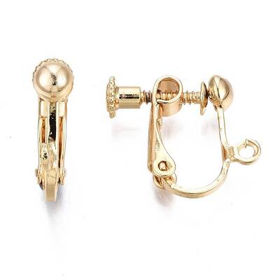 Brass Clip-on Earring Findings