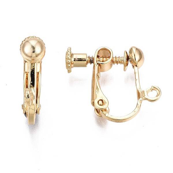Brass Clip-on Earring Findings