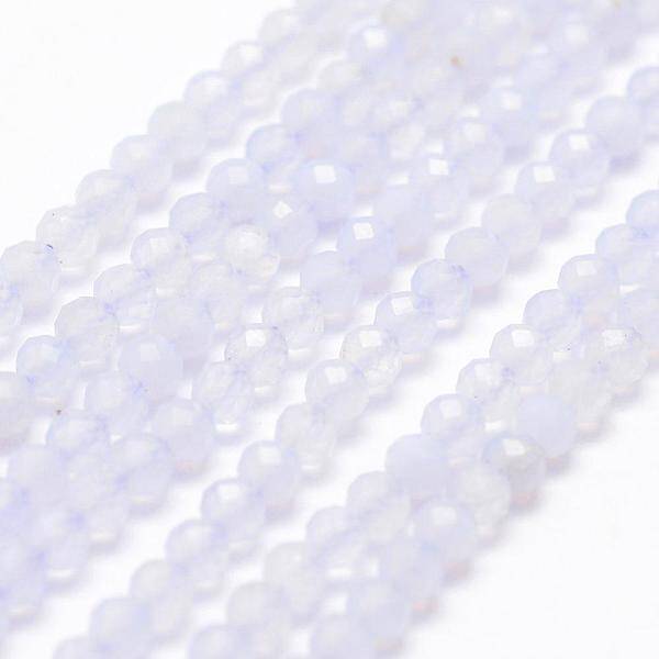 Natural Blue Lace Agate Beads Strands