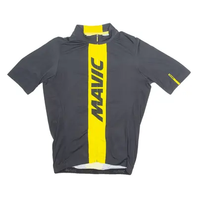 MAVIC Cycling Full Zip Mens Jersey Black High Neck M