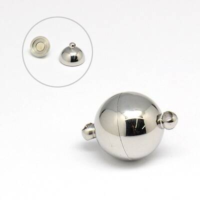 Tarnish Resistant 304 Stainless Steel Magnetic Clasps with Loops