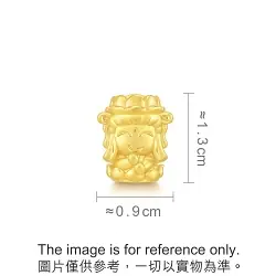 'Blessings' 999 Gold Buddha of Supreme Enlightenment (Sheep & Monkey) Charm