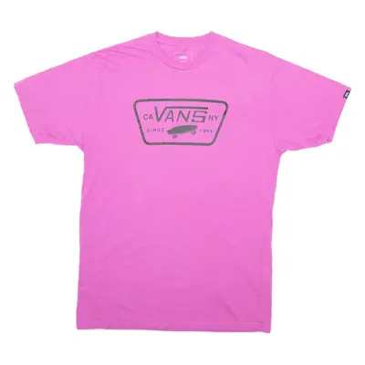 VANS Mens T-Shirt Purple M