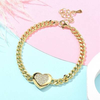Brass Micro Pave Cubic Zirconia Bracelets