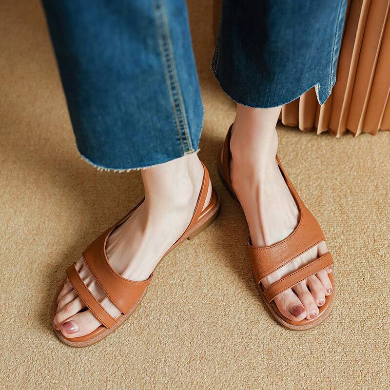 CHIKO Jihad Open Toe Block Heels Flats Sandals