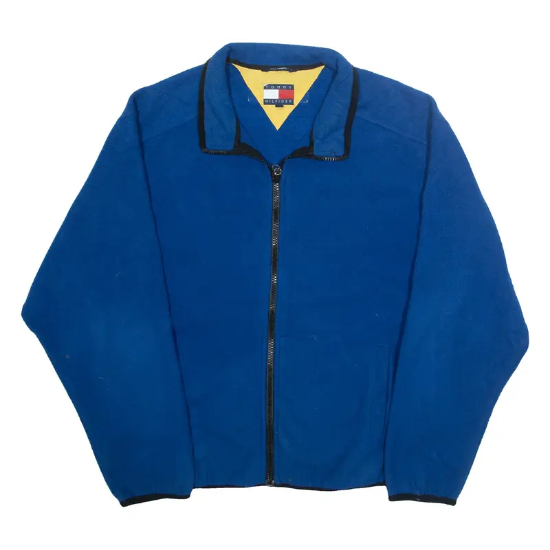 TOMMY HILFIGER Mens Fleece Jacket Blue XL