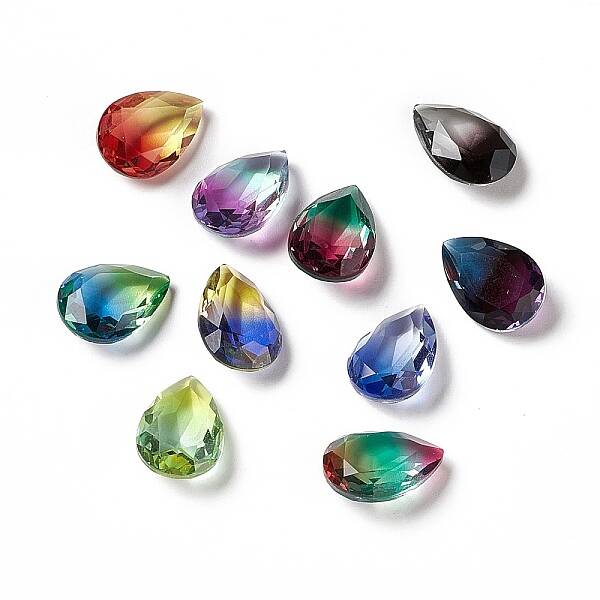 Faceted K9 Glass Rhinestone Cabochons
