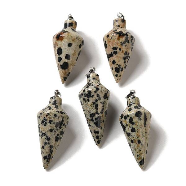 Natural Dalmatian Jasper Pendants