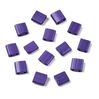 2-Hole Baking Paint Glass Seed Beads