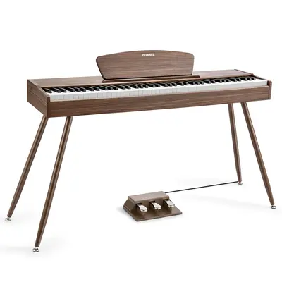 Donner DDP-80 Wooden Digital Piano - Walnut / Piano