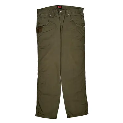 Wrangler Trousers - 36W 31L Green Cotton