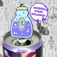 Tab Buddies Potion Bottle Soda Can Tab Opener with Keychain strap - Unique Accessibility Halloween Vial Present Gift for sore...