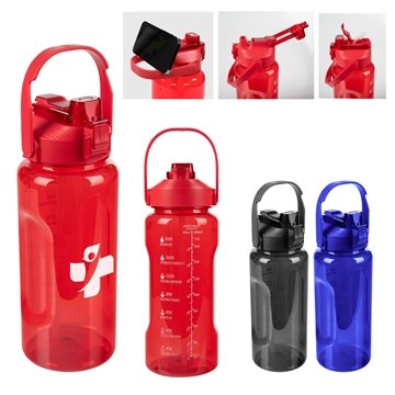 48 Customized 68 oz Motivational Water Bottle - Time Markers & ...
