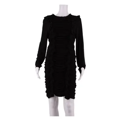 NEEDLE & THREAD Stretch Womens Mini Dress Black Nylon Knee Length UK 14