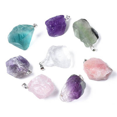 Natural Mixed Stone Pendants