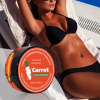 Carrot Extract Self Tanning Gel, Lightweight Self Tanner Quick Absorbing Tanning Gel, High Cream Tanning Enhancer, Tanning Oi...