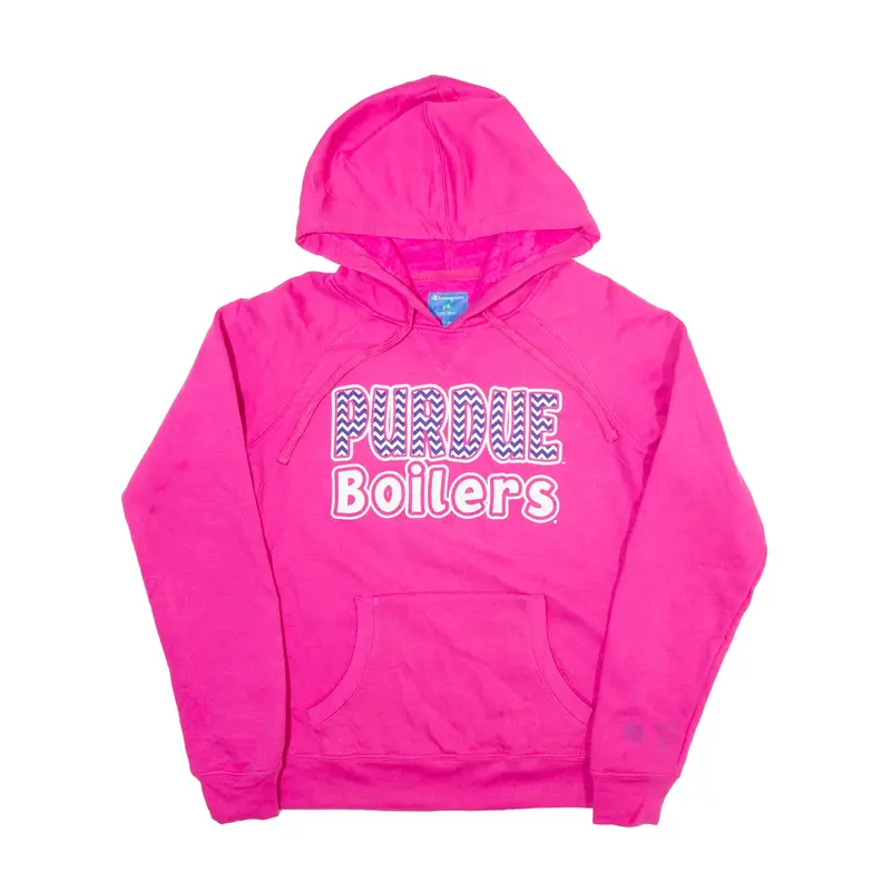 CHAMPION Purdue Boilers NFL USA Hoodie Pink Pullover Womens S