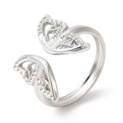 Non-Tarnish 201 Stainless Steel Open Cuff Ring