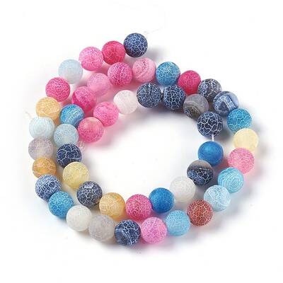 Natural Weathered Agate Beads Strands