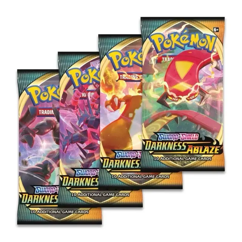 Pokemon Sword & Shield Darkness Ablaze Booster Packs (LIVE RIP)