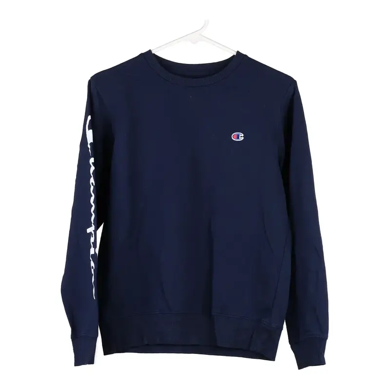 Age 10 Champion Sweatshirt - XL Navy Cotton