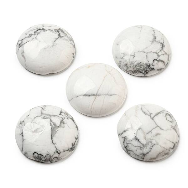 Natural Howlite Cabochons
