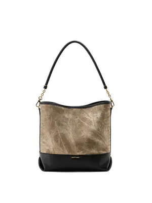 Smting Soft Leather Bucket Bag