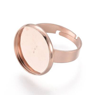 Adjustable 201 Stainless Steel Finger Rings Components
