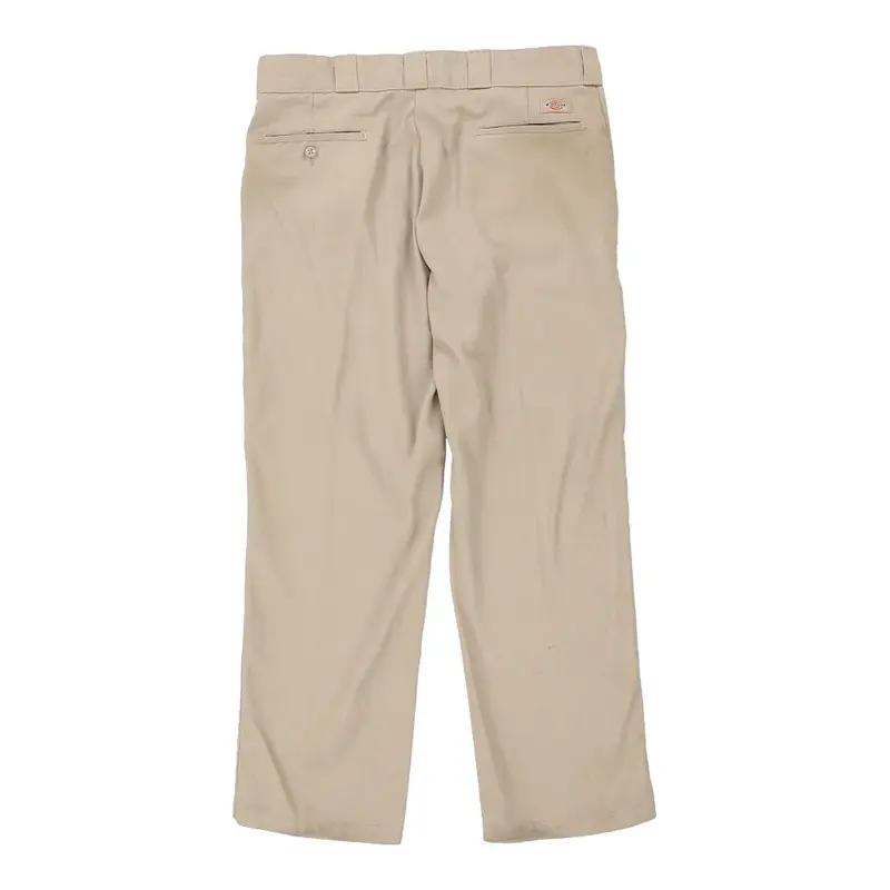 Dickies Trousers - 36W 29L Beige Cotton Blend